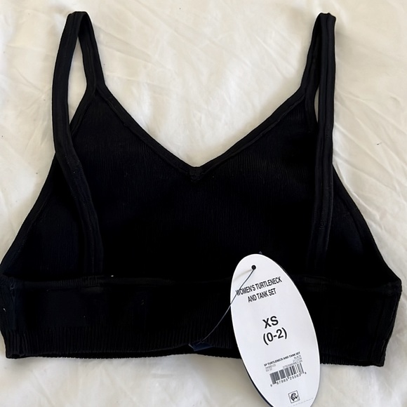 SCOOP Black Knit Tank/Bralette in XS (0-2) - Picture 2 of 3